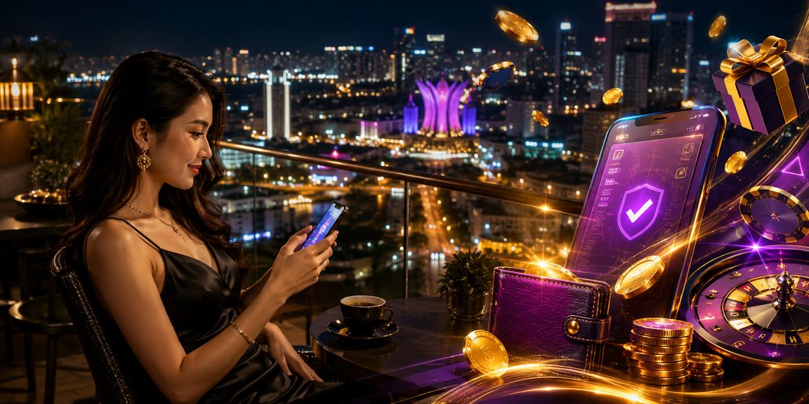 A player in Seremban enjoying live online casino baccarat at magnum88